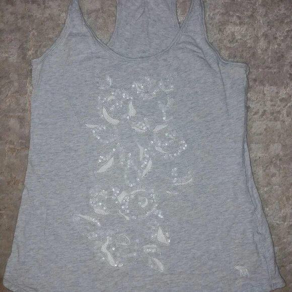 Y2K Abercrombie & Fitch cotton racerback tank top size M - Picture 9 of 9